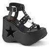 DemoniaCult - DYNAMITE12 Sandales à plateforme - Noir Product image